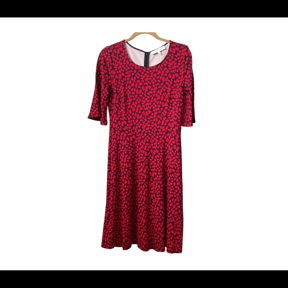 Floral Red Dress Size 2